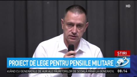 Proiect de lege pentru pensiile militare