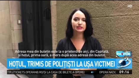 Jurnalista Antena 3 povesteşte despre cum a fost căutată de hoț acasă, la recomandarea polițiștilor