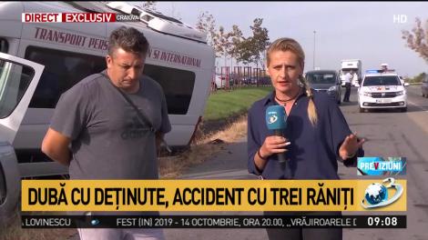 Accident în Dolj! O dubă cu 17 femei deținute s-a ciocnit cu o mașină! Imagini ce vă pot afecta emoțional! Video  