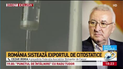 Anunț pentru bolnavii de cancer: "Se vor sista exporturile de citostatice. Decizia vine târziu. Pacienții nu au decât să se roage la bunul Dumnezeu"