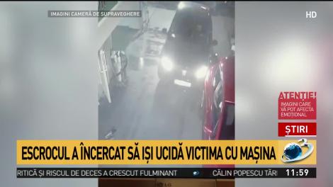 Momentul în care un bărbat a încercat să o ucidă pe casiera unei benzinării! Poliția Capitalei: ”A fost salvată în ultima clipă!”