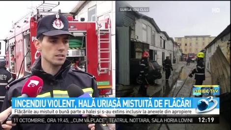 Alertă generală &icirc;n judeţul Cluj din cauza unui incendiu violent