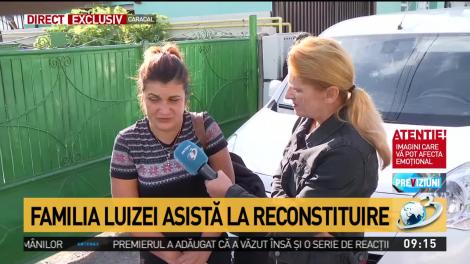 Reconstituire Caracal. Mama Luizei: „Vrem să se facă dreptate. Luiza nu este moartă, îmi vreau copilul”