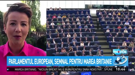 Parlamentul European, semnal pentru Marea Britanie