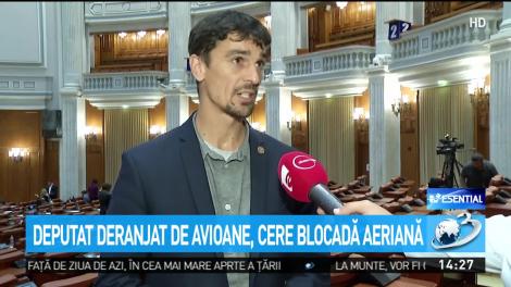 Imagini cu deputatul din Cluj deranjat de avioane