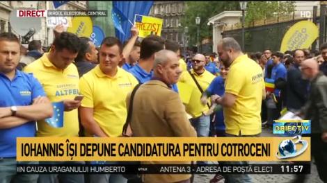 Iohannis intră oficial în cursa pentru Cotroceni şi îşi depune candidatura