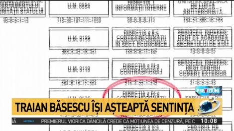 Traian Băsescu îşi aşteaptă sentinţa