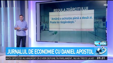 Jurnalul de economie, cu Daniel Apostol. Cinci sfaturi utile pentru o viaţă financiară mai bună