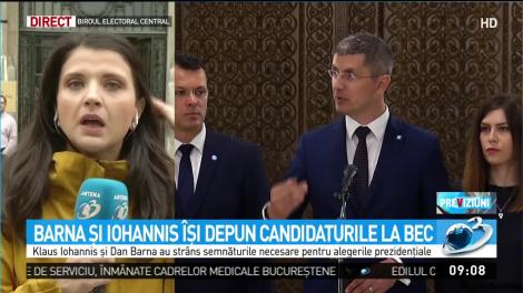 Klaus Iohannis și Dan Barna depun astăzi candidaturile la alegerile prezidențiale