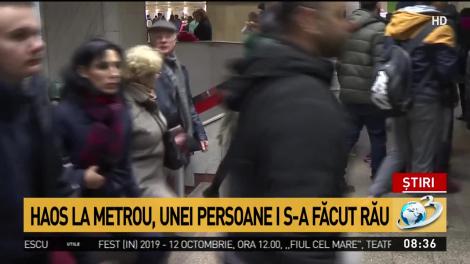 Ultimă Oră: Haos la metrou, la oră de vârf! Circulația a fost oprită, după ce unui pasager i s-a făcut rău