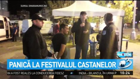Panică la Festivalul Castanelor din Baia Mare