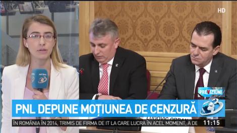 PNL depune moţiunea de cenzură