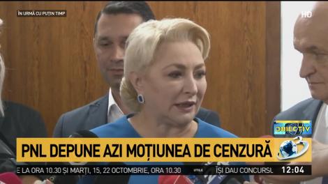 Viorica Dăncilă: Moţiunea de cenzură nu va trece