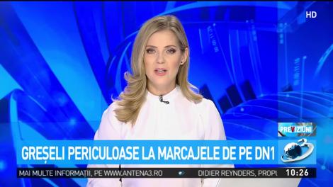 Greşeli periculoase la marcajele de pe DN1