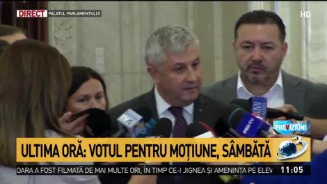 Florin Iordache explică de ce moțiunea de cenzură  va fi votată sâmbătă