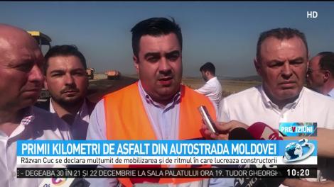 Răzvan Cuc, despre lucrările la Autostrada Moldovei: Este cel mai bun șantier din Rom&acirc;nia