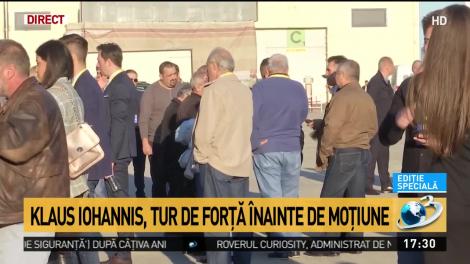 Klaus Iohannis, tur de forţă înainte de moţiune