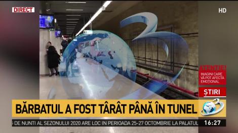 Scene de groază la metrou! Un om a fost prins în ușile unui tren și târât pe toată lungimea peronului, până în tunel - Video
