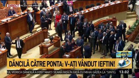 MOȚIUNE DE CENZURĂ. Incident în Parlament: Victor Ponta, acuzat că a împins un deputat PSD