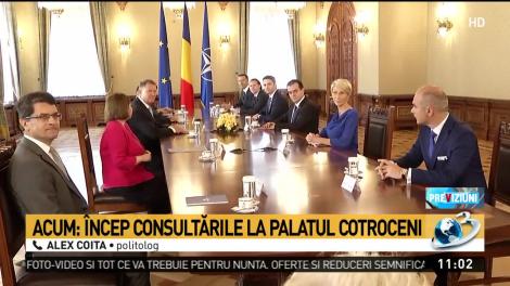 &Icirc;ncep consultările la Palatul Cotroceni! Liderii PNL, față &icirc;n față cu Klaus Iohannis