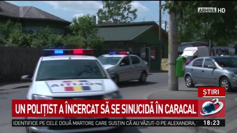 Caz şocant în Caracal! Un poliţist de 31 de ani a încercat să se sinucidă cu pistolul din dotare