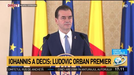 Ludovic Orban, prim-ministrul desemnat, prezintă prioritățile noului Guvern - VIDEO