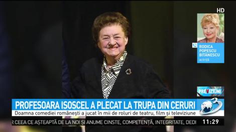 Lacrimi de durere pentru marea doamnă a teatrului rom&acirc;nesc