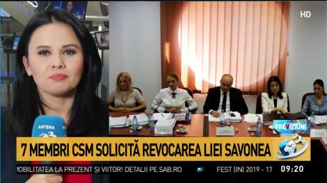 Scandal la CSM. Şapte membri solicită revocarea Liei Savonea