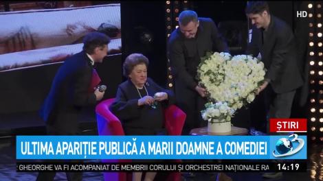 Imagini emoţionante! Ultima apariţie publică a regretatei actriţe Tamara Buciuceanu