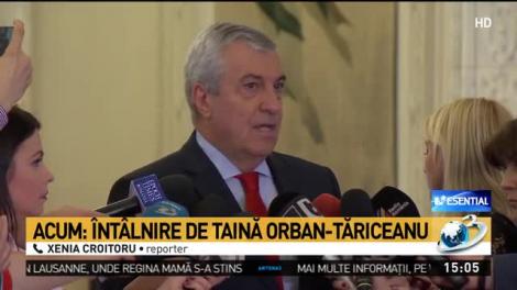 Întâlnire de taină Orban-Tăriceanu