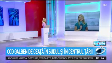Cod galben de ceaţă &icirc;n sudul şi &icirc;n centrul ţării