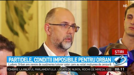 Misiune imposibilă pentru Ludovic Orban. Premierul desemnat, prins la mijloc de condițiile partidelor