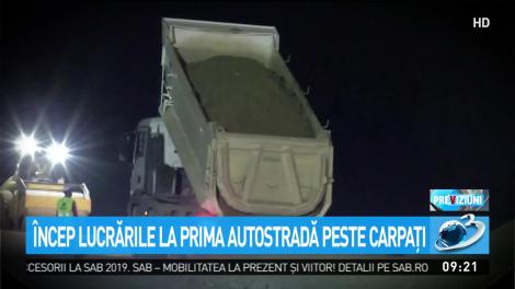 &Icirc;ncep lucrările la prima autostradă peste Carpaţi