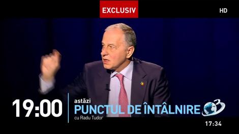 Interviu-eveniment la "Punctul de Întâlnire". Mircea Geoană, noul secretar general adjunct al NATO, faţă în faţă cu Radu Tudor