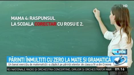 Părinţi înmulţiţi cu zero la mate şi gramatică