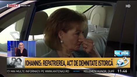 Sicriul cu osemintele Reginei-Mamă, &icirc;n drum spre Palatul Elisabeta