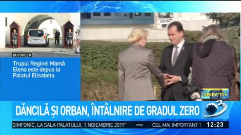 Întâlnire de gradul zero între premierul demis Viorica Dăncilă și premierul desemnat Ludovic Orban