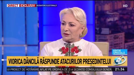 Viorica Dăncilă răspunde atacurilor lui Klaus Iohannis