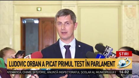 Lovitură dură pentru premierul desemnat. Ludovic Orban a picat primul test în Parlament