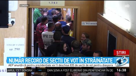 Număr record de secţii la vot în srăinătate