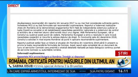 România, criticată pentru măsurile din ultimul din ultimul an