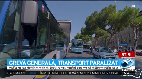 Grevă generală, transport paralizat