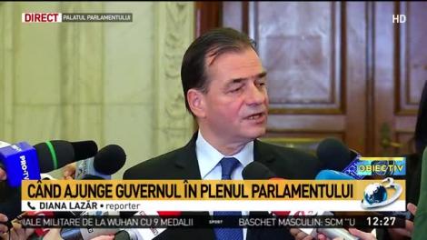 Calendarul lui Ludovic Orban a fost respins în Parlament