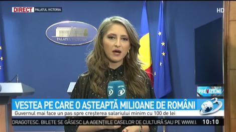 Guvernul ar putea creşte salariul minim