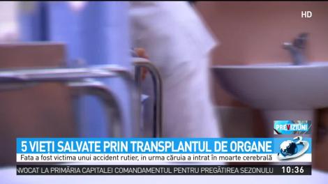 Cinci oameni au primit o nouă şansă la viaţă, după ce au primit organele unei actriţe aflată &icirc;n moarte cerebrală