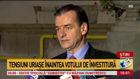 Ultimele calcule pentru Guvernul Ludovic Orban. Pe câte voturi mizează liderul PNL