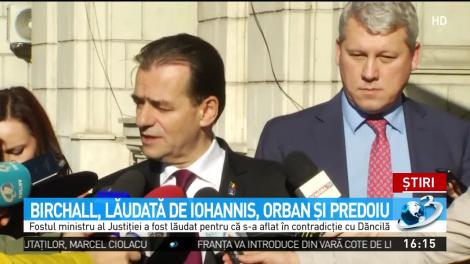 Birchall, lăudată de Iohannis, Orban şi Predoiu