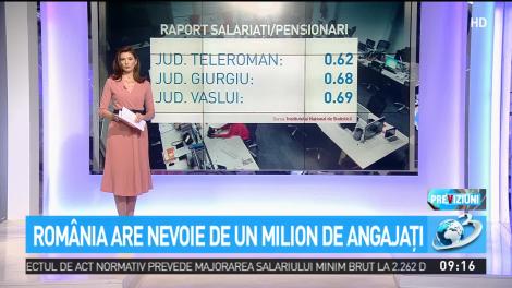 România are nevoie de un milion de angajați