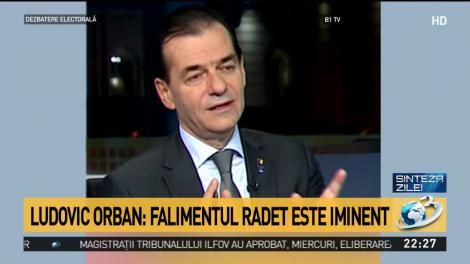 Ludovic Orban: Falimentul RADET este iminent