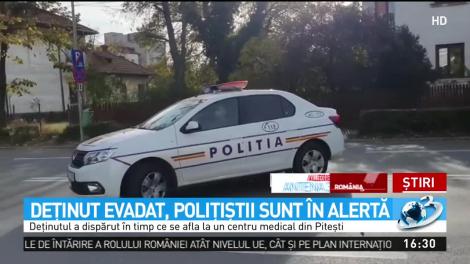 Alertă &icirc;n Argeş, după ce un deţinut a evadat